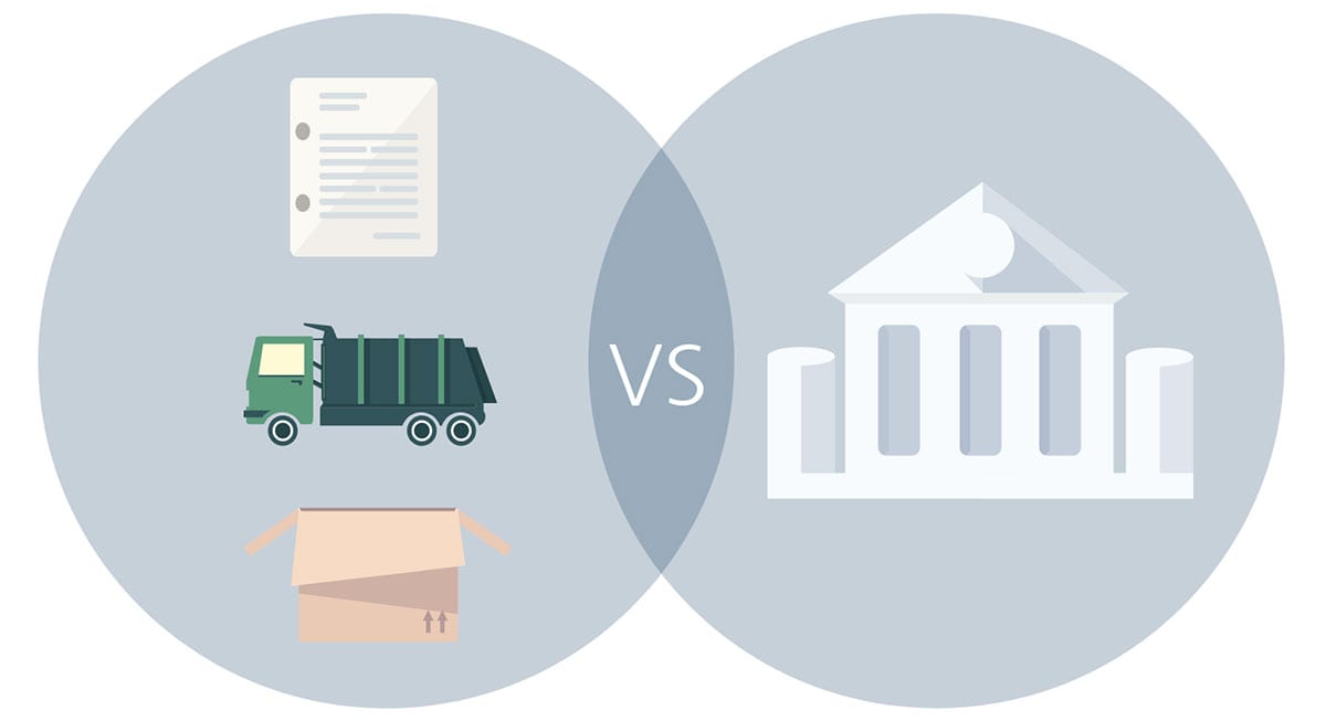 Asset Based Lending vs Bank Loans Graphic